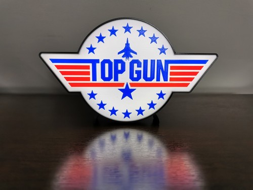 Top gun sign usb - top, powered