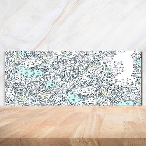 Kitchen glass splashback - kitchen,