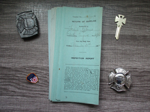 Antique fdny fireman reports - fireman,