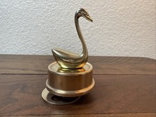 Vintage Sankyo Brass Swan