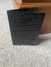 Mulberry passport holder In Black Congo Leather