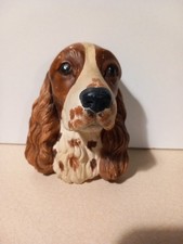 Vintage Wall Mount Cocker Spaniel Ceramic Wall Plaque