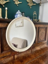 Vintage 60s 70's  Round Cream