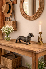 Cold cast bronze dachshund - cast,
