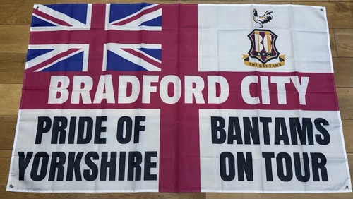 Bradford city flag 5ft x - city, fc
