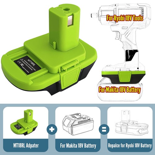 Battery adapter for - makita, 18v