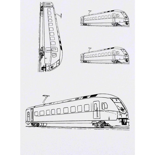Modern tram temporary - 4, x