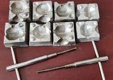 FISHING 4 X   INLINE DICE / SQUARE LEAD MOULDS.  1.5oz,2oz,2.5oz and 3oz
