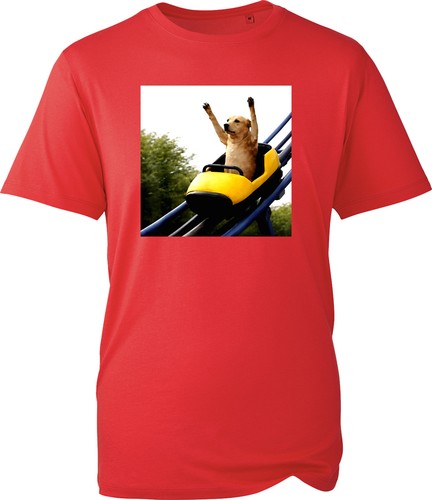 Mens dog rollercoaster t - dog,