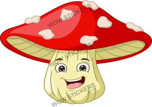 Mushroom mascot sticker - mascot,