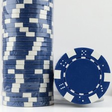 50 x DARK BLUE Dice, 14g Clay