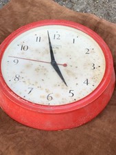 SMITHS SECTRIC LCC SCHOOL ROOM CLOCK BAKELITE 12 INCH FACE