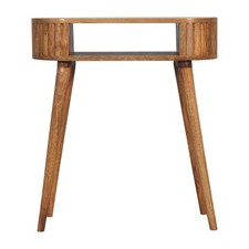 Scandi Oak Toned Stripe Desk