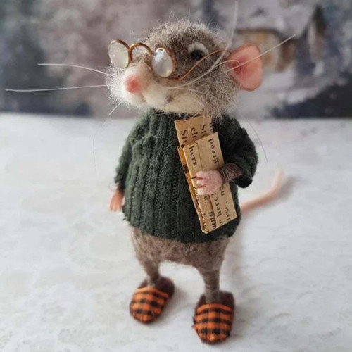 Needle felted christmas - felted,
