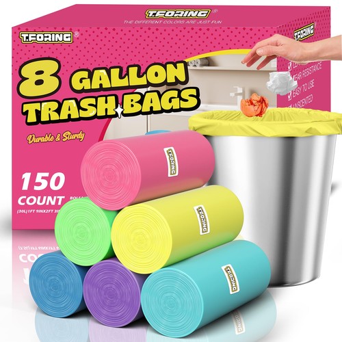 Gallon trash bags colored - gallon,