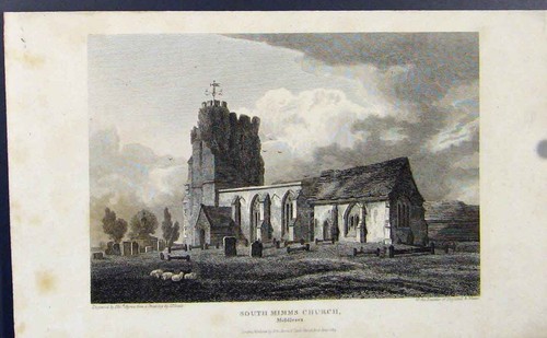 Original old antique print - original,