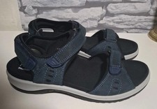 Hotter Stability Women's   Navy Walk Sandals Size 6.5 NEW