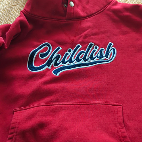 Childish red graphic print - childish,