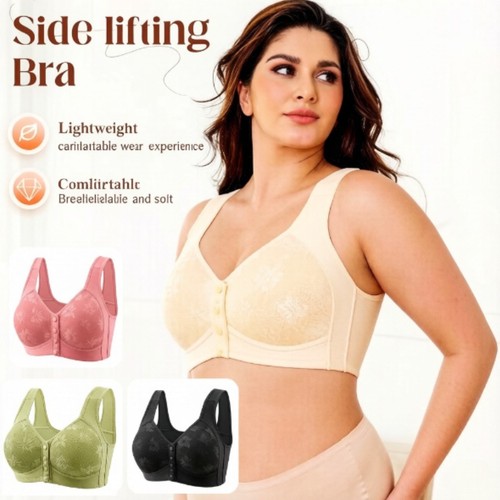 Ladies front fastening bra - front,