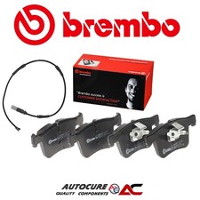 FOR BMW 320D M SPORT F30 FRONT PERFORMANCE BREMBO BRAKE PADS & WEAR SENSOR