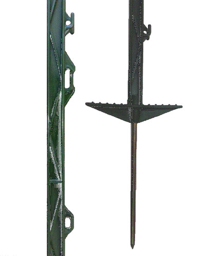 Green 3ft poly posts - posts,