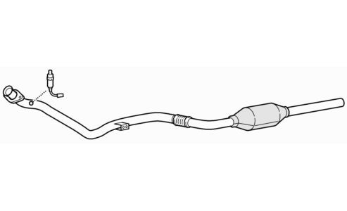 Front exhaust pipe catalytic - exhaust, &