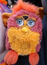 Original Furby Tiger Electronics 1998 Reddish Pink/Orange Vintage Tested Working