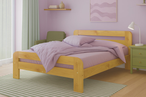 Solid wood bed frame f2 - solid,