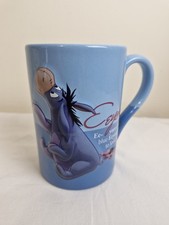 Disney Store Eeyore 3D Large Ceramic Mug  Blue Cup Winnie the Pooh Exclusive.