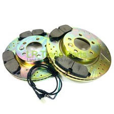 FITS DISCOVERY 3 TDV6 FRONT PERFORMANCE BRAKE DISCS, PADS & SENSOR KIT SET
