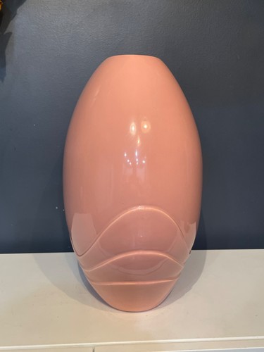 Large art deco pink ceramic - large,