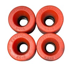 Kryptonics C-65 Skateboard Wheels Red Urethane Set of 4 Longboard 65mm Cruiser