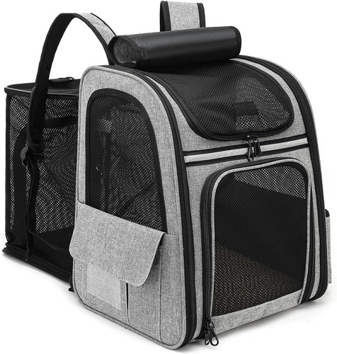 Expandable cat backpack - cat,