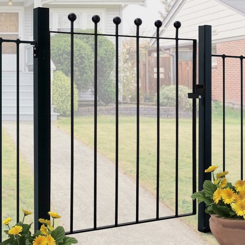 Garden fence gate wrought iron - gate,