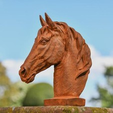 Rustic Cast Iron Horse Bust
