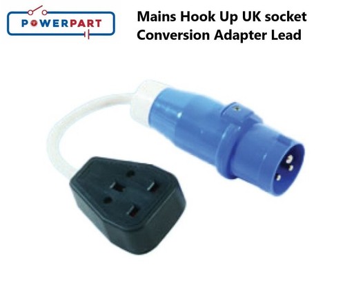 Mains hook socket - up,