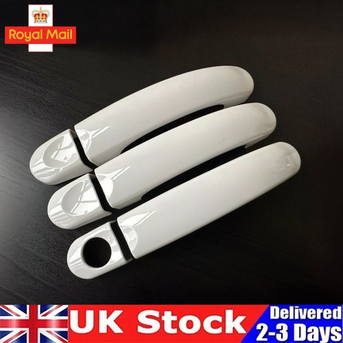 Gloss white door handle - white, covers
