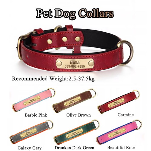 Pet dog collars microfiber - dog,