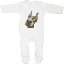 'Funny Doberman Dog Portrait'