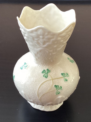 Belleek irish porcelain vase - belleek,