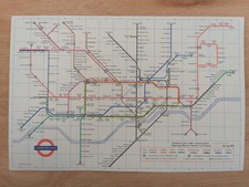 1968 No 3 London Underground Tube Map Good Condition