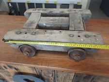 Antique Welsh Victorian Small Railway Tram Cart Trolley 21.5" Long