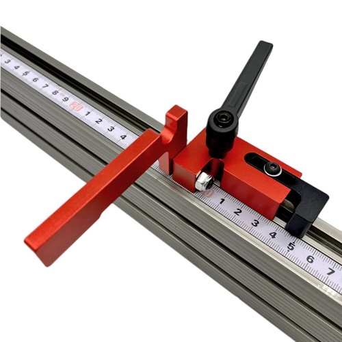 Slot miter track fence stop - track,