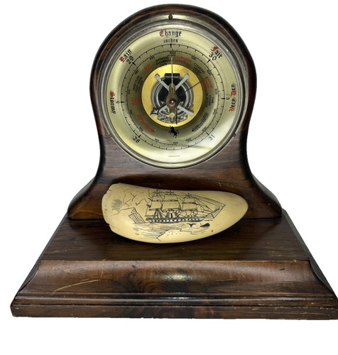 Old made england barometer - old,