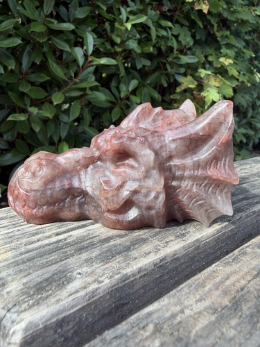 Fire quartz dragon head - dragon,