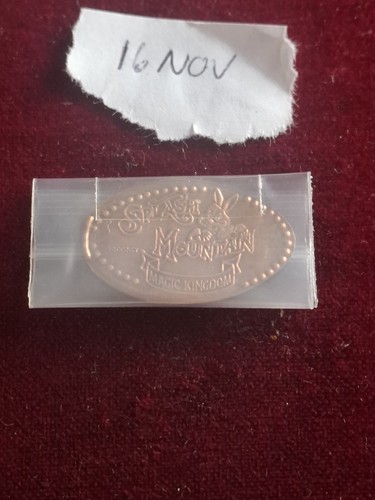 Splash mountain pressed penny - mountain,