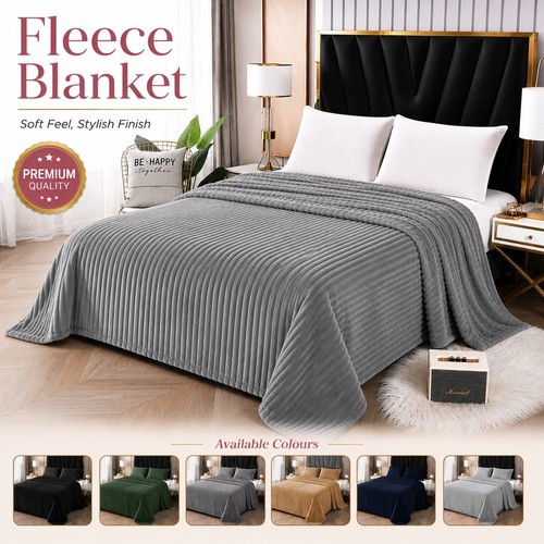 Multicolor fleece blanket - multicolor,