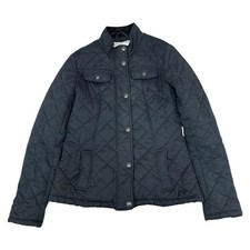 Fat Face Womens Black Quilted