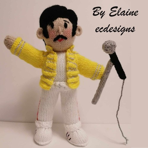 Freddie mercury knitting - mercury,