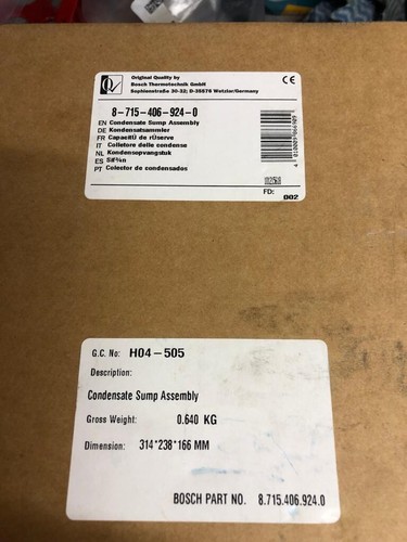 Worcester bosch condensate - worcester,